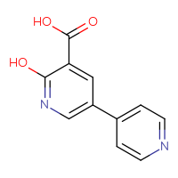 Chemical structure of 6-hydroxy-[3,4'-bipyridine]-5-carboxylic acid - CSSB00020669615