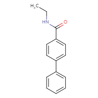 Chemical structure of N-ethyl-[1,1'-biphenyl]-4-carboxamide - CSSB00027760029