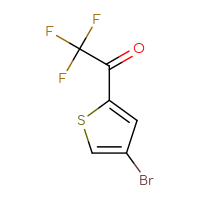 Chemical structure of 1-(4-bromothiophen-2-yl)-2,2,2-trifluoroethan-1-one - CSSB00025754492