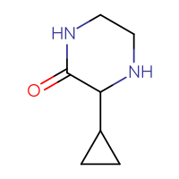 Chemical structure of 3-cyclopropylpiperazin-2-one - CSSB00011653967