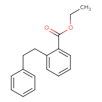 Chemical structure of ethyl 2-(2-phenylethyl)benzoate - CSSB00160997184