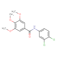 Chemical structure of N-(3,4-dichlorophenyl)-3,4,5-trimethoxybenzamide - CSSB00026276402