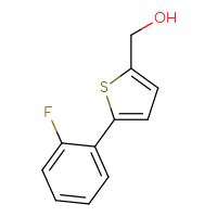 Chemical structure of [5-(2-fluorophenyl)thiophen-2-yl]methanol - CSSB00016555687