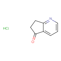 Chemical structure of 5H,6H,7H-cyclopenta[b]pyridin-5-one hydrochloride - CSSB00020633343