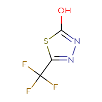Chemical structure of 5-(trifluoromethyl)-1,3,4-thiadiazol-2-ol - CSSB00013665680