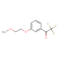 Chemical structure of 2,2,2-trifluoro-1-[3-(2-methoxyethoxy)phenyl]ethan-1-one - CSSB06281982961