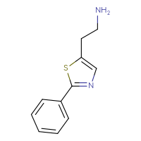 Chemical structure of 2-(2-phenyl-1,3-thiazol-5-yl)ethan-1-amine - CSSB00012022155