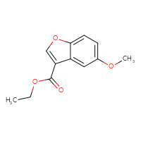 Chemical structure of ethyl 5-methoxy-1-benzofuran-3-carboxylate - CSSB00012322567
