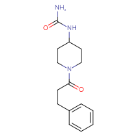 Chemical structure of [1-(3-phenylpropanoyl)piperidin-4-yl]urea - CSSB00092716991