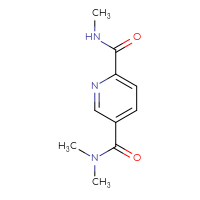 Chemical structure of N2,N5,N5-trimethylpyridine-2,5-dicarboxamide - CSSB00060780465