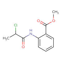 Chemical structure of methyl 2-(2-chloropropanamido)benzoate - CSSB00011318968