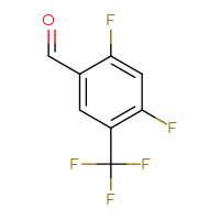Chemical structure of 2,4-difluoro-5-(trifluoromethyl)benzaldehyde - CSSB00010982746