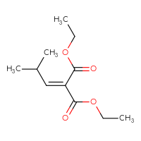 Chemical structure of 1,3-diethyl 2-(2-methylpropylidene)propanedioate - CSSB00011219583