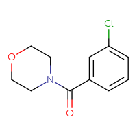 Chemical structure of 4-(3-chlorobenzoyl)morpholine - CSSB00000158652
