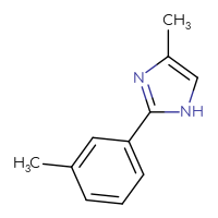Chemical structure of 4-methyl-2-(3-methylphenyl)-1H-imidazole - CSSB00012000927