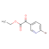 Chemical structure of ethyl 2-(6-bromopyridin-3-yl)-2-oxoacetate - CSSB00010074340