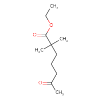Chemical structure of ethyl 2,2-dimethyl-6-oxoheptanoate - CSSB00020588613