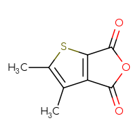 Chemical structure of dimethyl-4H,6H-thieno[2,3-c]furan-4,6-dione - CSSB03552068033