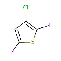 Chemical structure of 3-chloro-2,5-diiodothiophene - CSSB00135388152