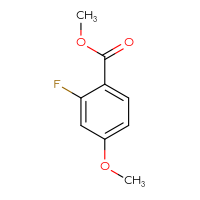 Chemical structure of methyl 2-fluoro-4-methoxybenzoate - CSSB00000198241