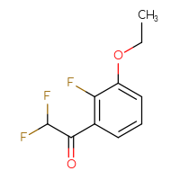 Chemical structure of 1-(3-ethoxy-2-fluorophenyl)-2,2-difluoroethan-1-one - CSSB14923783119