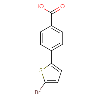 Chemical structure of 4-(5-bromothiophen-2-yl)benzoic acid - CSSB00010289296