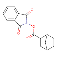 Chemical structure of 1,3-dioxo-2,3-dihydro-1H-isoindol-2-yl bicyclo[2.2.1]heptane-2-carboxylate - CSSB00114011750