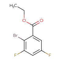 Chemical structure of ethyl 2-bromo-3,5-difluorobenzoate - CSSB00016072227
