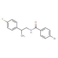Chemical structure of 4-bromo-N-[2-(4-fluorophenyl)propyl]benzamide - CSSB00105225383