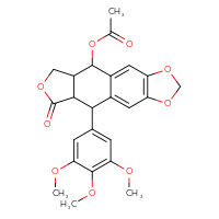 Chemical structure of 14-oxo-16-(3,4,5-trimethoxyphenyl)-4,6,13-trioxatetracyclo[7.7.0.0³,⁷.0¹¹,¹⁵]hexadeca-1,3(7),8-trien-10-yl acetate - CSSB00121595714