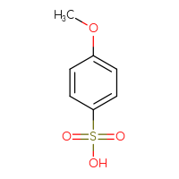 Chemical structure of 4-methoxybenzene-1-sulfonic acid - CSSB00000089607