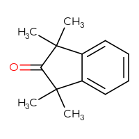 Chemical structure of 1,1,3,3-tetramethyl-2,3-dihydro-1H-inden-2-one - CSSB00009844176
