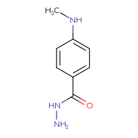 Chemical structure of 4-(methylamino)benzohydrazide - CSSB00000122542