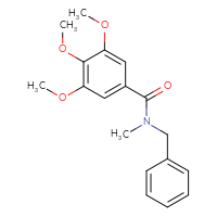 Chemical structure of N-benzyl-3,4,5-trimethoxy-N-methylbenzamide - CSSB00000001471