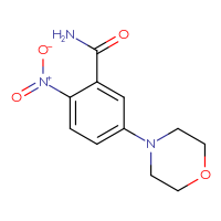 Chemical structure of 5-(morpholin-4-yl)-2-nitrobenzamide - CSSB00020624058