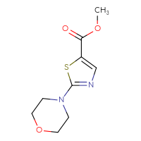 Chemical structure of methyl 2-(morpholin-4-yl)-1,3-thiazole-5-carboxylate - CSSB00012785925