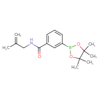 Chemical structure of N-(2-methylprop-2-en-1-yl)-3-(4,4,5,5-tetramethyl-1,3,2-dioxaborolan-2-yl)benzamide - CSSB02148211172