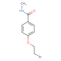 Chemical structure of 4-(2-bromoethoxy)-N-methylbenzamide - CSSB00010020690