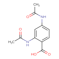 Chemical structure of 2,4-diacetamidobenzoic acid - CSSB00132357534