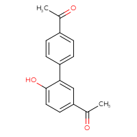 Chemical structure of 1-{5'-acetyl-2'-hydroxy-[1,1'-biphenyl]-4-yl}ethan-1-one - CSSB06582112272
