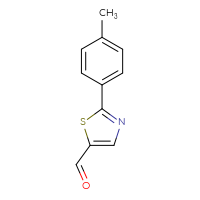 Chemical structure of 2-(4-methylphenyl)-1,3-thiazole-5-carbaldehyde - CSSB00000756227