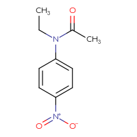 Chemical structure of N-ethyl-N-(4-nitrophenyl)acetamide - CSSB00010186387