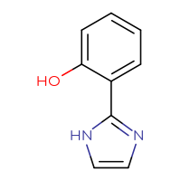 Chemical structure of 2-(1H-imidazol-2-yl)phenol - CSSB00000089398