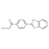 Chemical structure of 1-[4-(1H-1,3-benzodiazol-2-yl)phenyl]propan-1-one - CSSB06582647954