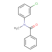 Chemical structure of N-(3-chlorophenyl)-N-methylbenzamide - CSSB02168214172