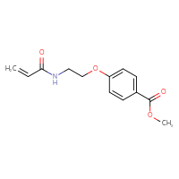 Chemical structure of methyl 4-[2-(prop-2-enamido)ethoxy]benzoate - CSSB02001201373