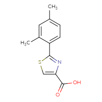 Chemical structure of 2-(2,4-dimethylphenyl)-1,3-thiazole-4-carboxylic acid - CSSB00000747306