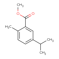 Chemical structure of methyl 2-methyl-5-(propan-2-yl)benzoate - CSSB00053086690