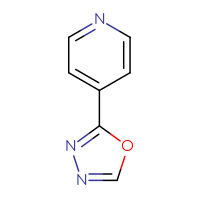 Chemical structure of 4-(1,3,4-oxadiazol-2-yl)pyridine - CSSB00000007820
