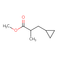Chemical structure of methyl 3-cyclopropyl-2-methylpropanoate - CSSB00033950386